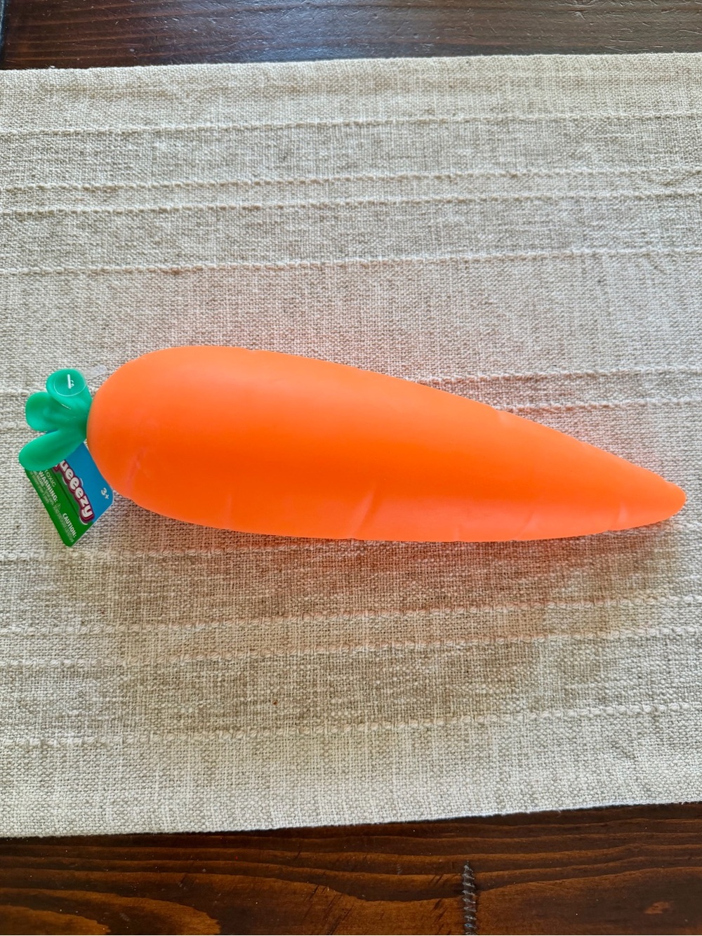 Sunny Days Squeeezy Carrot Squish Toy